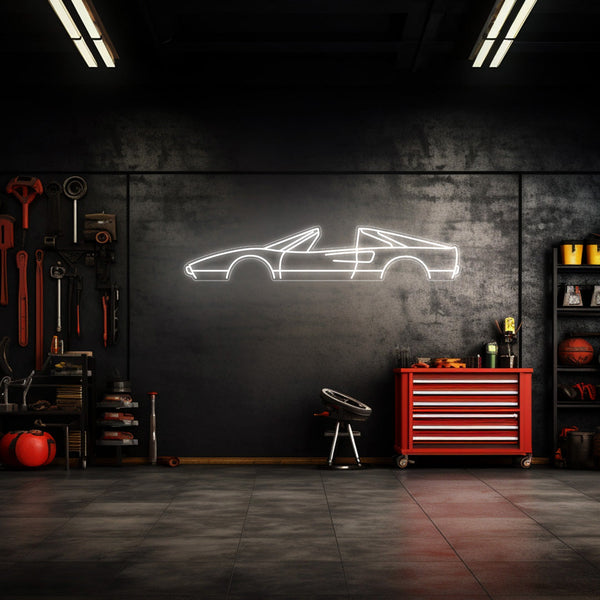 308 GTS Neon Silhouette