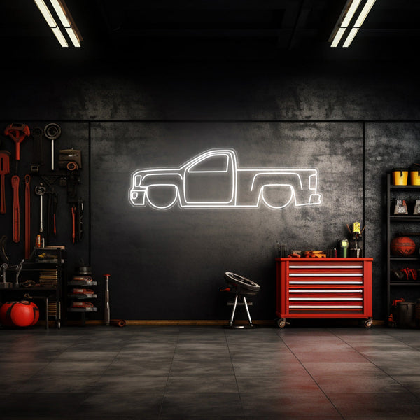 Sierra 1500 Neon Silhouette