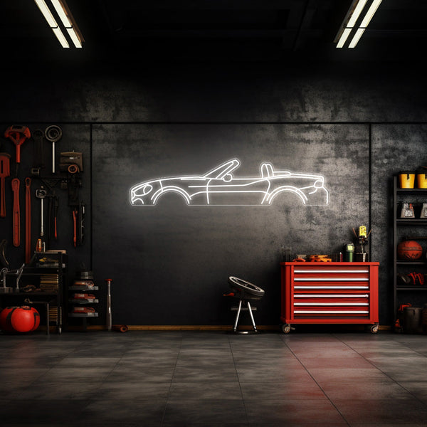 Spider Abarth Neon Silhouette