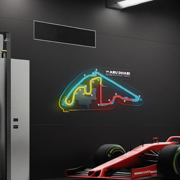 Yas Marina Circuit Neon Race Track