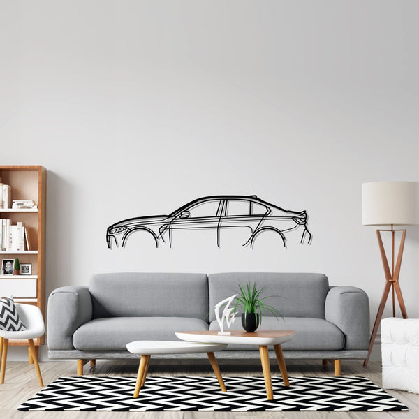 M3 G80 Classic Silhouette Metal Wall Art