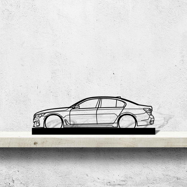750i G12 Silhouette Metal Art Stand