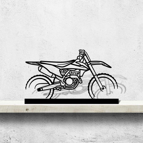 250 SX-F Silhouette Metal Art Stand